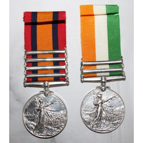 14 - Queens South Africa Medal Pair with 4 Clasps - Defence of Ladysmith - Ghost Dates

Queens medal insc... 