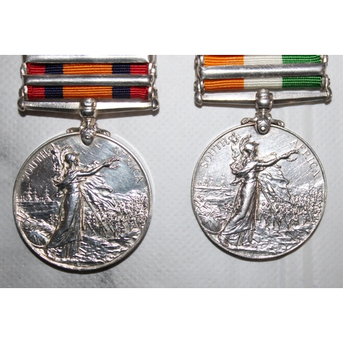 14 - Queens South Africa Medal Pair with 4 Clasps - Defence of Ladysmith - Ghost Dates

Queens medal insc... 