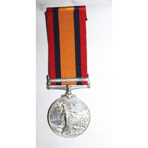 34 - Queens South Africa Medal with NATAL Bar - DURHAM R.G.A.

Medal named to 1635 BOMB: F. COLLINS. DURH... 