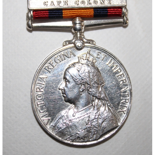 19 - Queens South Africa Medal with 5 Bars - 42ND COY (HERTS) I.Y. 

Medal named to 31182 CPL: W.C.M. CAR... 