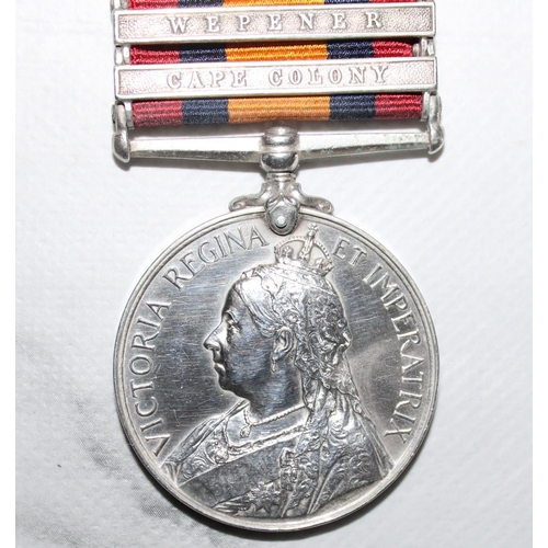 36 - Queens South Africa Medal with 4 Bars - 10th HUSSARS - GHOST DATES

Medal named to 3066 PTE. W. RAWL... 