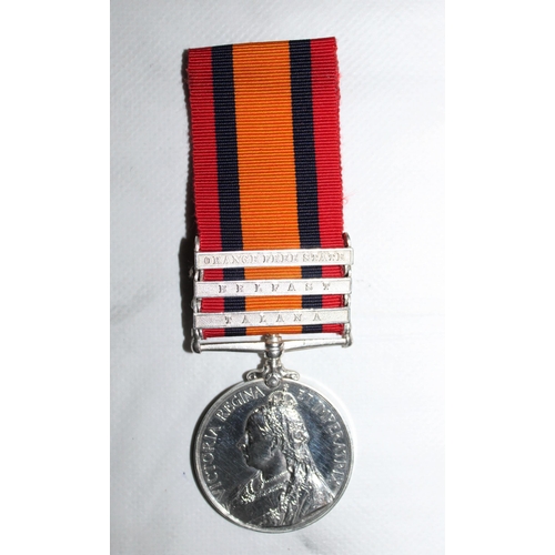 37 - Queens South Africa Medal with 3 Bars - 18th HUSSARS

Medal named to 4402 PTE P CAHILL 18TH HUSSARS