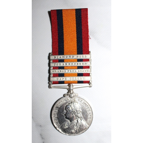 42 - Queens South Africa Medal with 4 Bars - C.I.V.

Medal named to 114 PTE A. G. HERTEL. C.I.V.