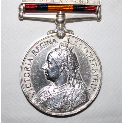 42 - Queens South Africa Medal with 4 Bars - C.I.V.

Medal named to 114 PTE A. G. HERTEL. C.I.V.