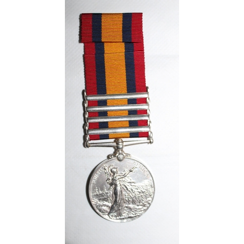 44 - Queens South Africa Medal with 4 Bars - C.I.V. 

Medal named to 572 SGT H.P.B. TAYLOR. C.I.V.