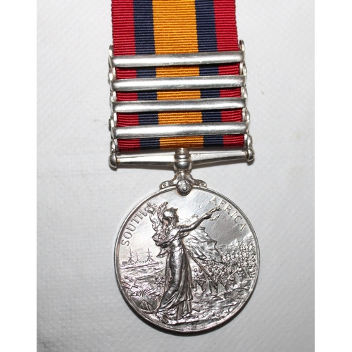 44 - Queens South Africa Medal with 4 Bars - C.I.V. 

Medal named to 572 SGT H.P.B. TAYLOR. C.I.V.