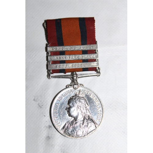 45 - Queens South Africa Medal with 3 Bars - C.I.V. 

Medal named to 573 PTE F. W. SHORTER. C.I.V.