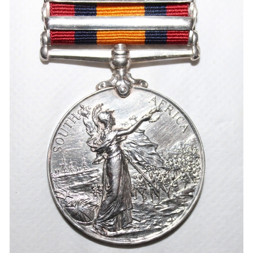 46 - Queens South Africa Medal with 3 Bars - C.I.V.

Medal named to 1370 PTE J.C. HOOKE. C.I.V.