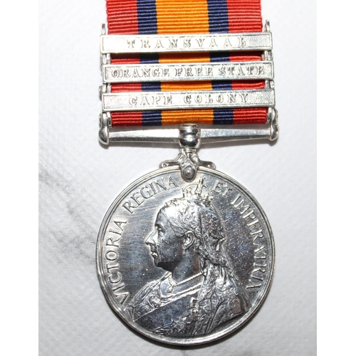 47 - Queens South Africa Medal with 3 Bars - C.I.V.

Medal named to D80 PTE E.A. MCKECHNIE. C.I.V.