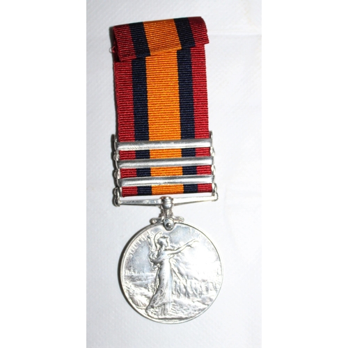 52 - Queens South Africa Medal with 3 Bars - R.H.A.

Medal named to 529 CPL E. FULLERTON. Q.B. R.H.A.