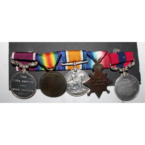 24 - DCM Group of 5 Medals - SJT J. N. Aston  - 14th /20th Hussars

DCM Inscription - 4741 L CPL J.N.ASTO... 