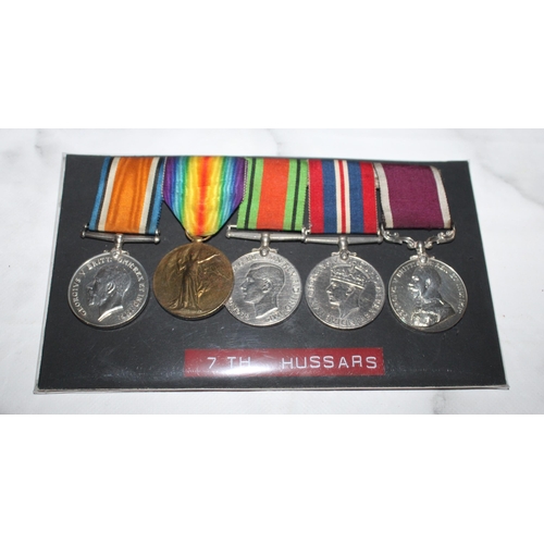 171 - WW1 / WW2 Medal Group of 5 - Elkington - 7th Hussars

6413 PTE A.W.ELKINGTON 7 / HRS