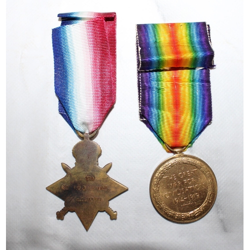 71 - WWI 1914-15 Star and Victory Medal - CAPT. Berridge HAC
CAPT.G.A.O.BERRIDGE. H.A.C (ART)