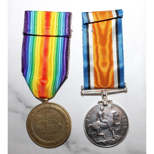 74 - WWI Victory and British War Medal Pair - Doddrell - 7 Hussars

3945 PTE E DODDRELL. 7-HRS