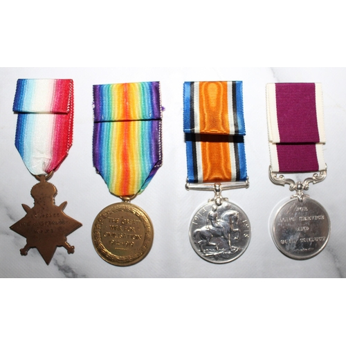 100 - WWI 1914-15 Star Trio of Medals and Army LSGC Medal - Crealock - 21 Lancers 

L-3955 PTE.J.CREALOCK ... 