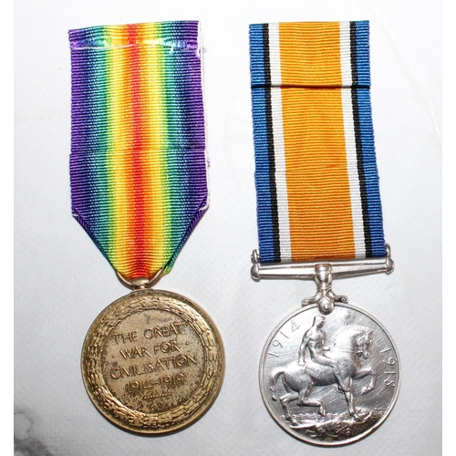 109 - WWI Victory and British War Medal - Hanford- Sherwood Rangers

2975 PTE.G.N. HANFORD.SHER.RANG.