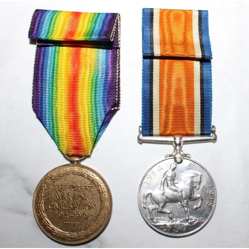 117 - WWI Victory and British War Medal  - Lowings- H.A.C.

10621 PTE.W.A LOWINGS. H.A.C. - INF-