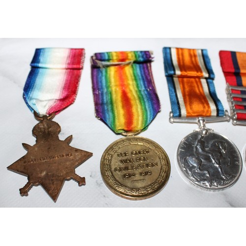 30 - Queens South Africa Medal Group of 5 - CAPT / MAJOR STEPHENS - 2nd ROYAL LANCASTER REGIMENTS