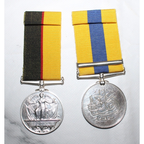 5 - Sudan Medal Pair - Bates - 1st North Staffordshire Regiment.

3164 PTE S. BATES 1/N STAFF: R