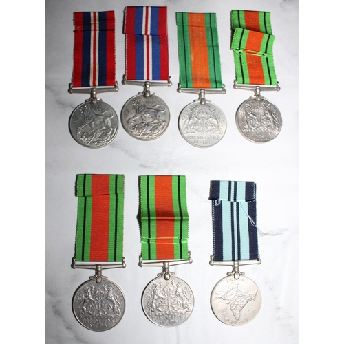 139 - Quantity of WWII Medals  - All Unnamed as Issued

2 x British War Medals
4 x Defence Medals
1 x Indi... 