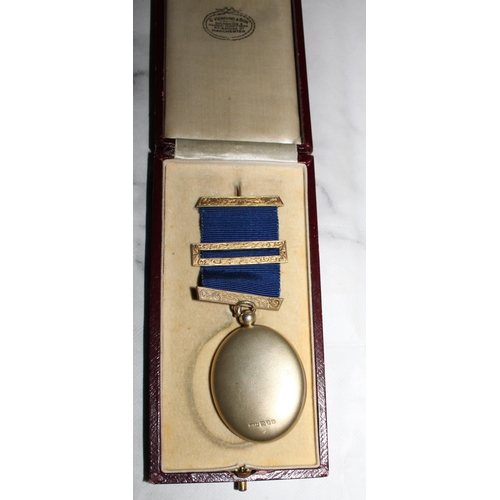 7 - Boxed Masonic Medal Silver Hallmarked