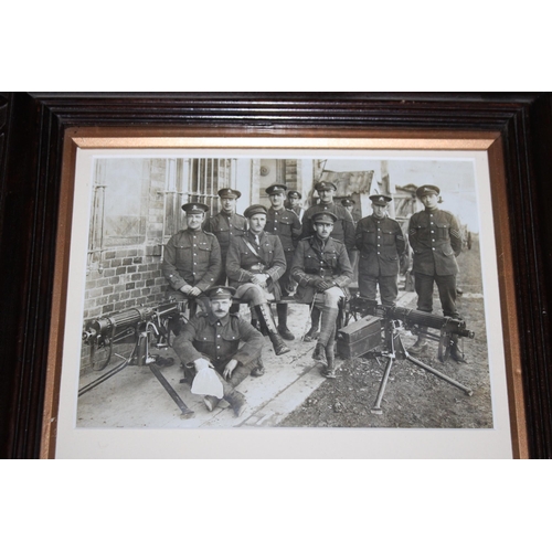 157 - Framed WWI Medals Bertram Sutton - MGC with Badges and Photo
Height-49.5cm
Width-39cm
Collection Onl... 