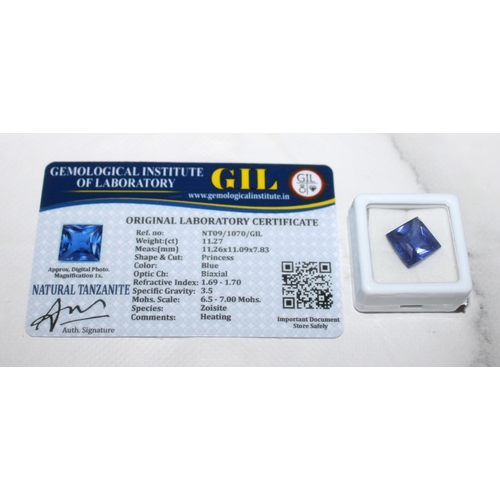 204 - Natural Tanzanite Complete With Gemological Institute Certificate