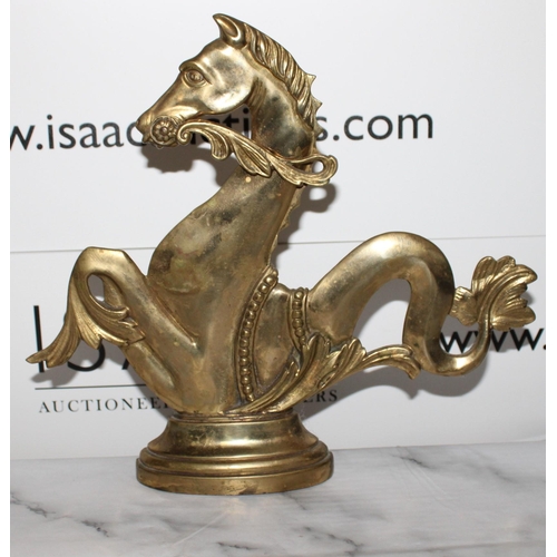 590 - Brass Horse Plaque
Filled Bottom As Shown In Pictures
Height-29.5cm
Width-32.5cm