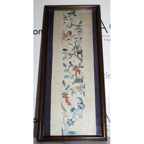 154 - Embroidered Framed Picture 
Height-50cm
Width- 22cm
Collection Only