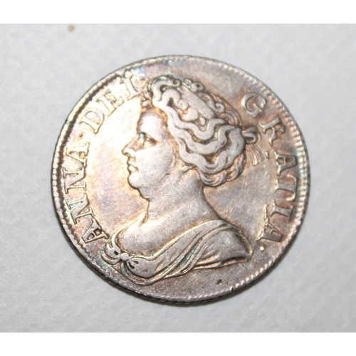 417 - 1711 Queen Anne Shilling Coin