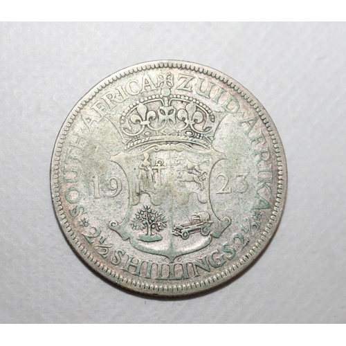 422 - 1923 South Africa 2 1/2 Shillings Coin