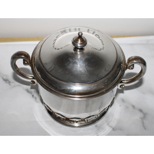 257 - Silver Hallmarked Sugar Bowl- 470gms
Height-12cm