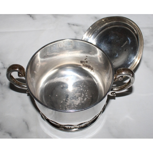 257 - Silver Hallmarked Sugar Bowl- 470gms
Height-12cm