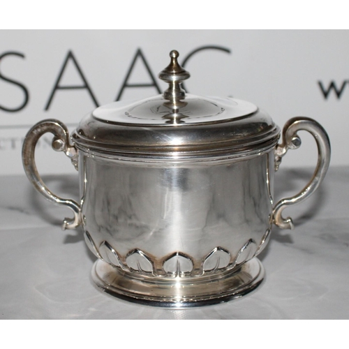 257 - Silver Hallmarked Sugar Bowl- 470gms
Height-12cm