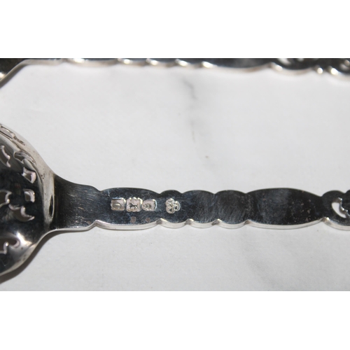 261 - Pair Silver Hallmarked Spoons-135gms
Length-20cm