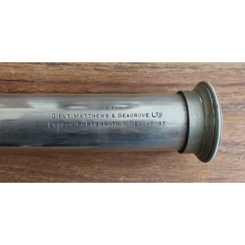 319 - Ross, London Telescope 
Made For Gieve Matthews & Seagrove Ltd London Portsmouth & Devonport
Length-... 