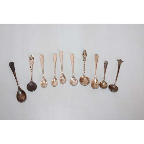 270 - Ten x Silver Hallmarked Salt Spoons