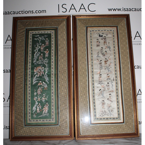 3 - Two Oriental Tapestry/ Material Pictures
Height-72.5cm
Width-35cm
Collection Only