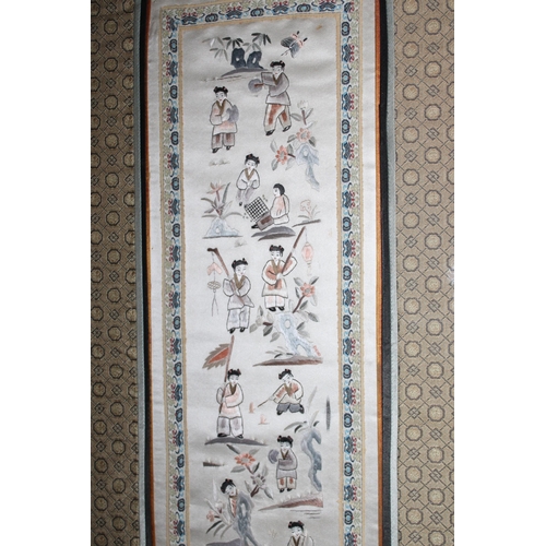 3 - Two Oriental Tapestry/ Material Pictures
Height-72.5cm
Width-35cm
Collection Only