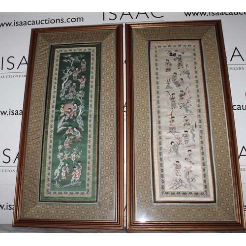 3 - Two Oriental Tapestry/ Material Pictures
Height-72.5cm
Width-35cm
Collection Only