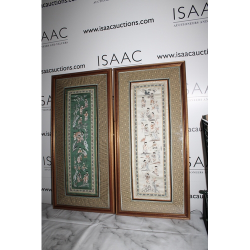 3 - Two Oriental Tapestry/ Material Pictures
Height-72.5cm
Width-35cm
Collection Only