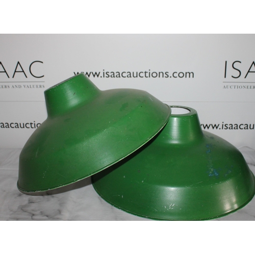 102 - Two Green Metal Light Shades
Diameter-40cm