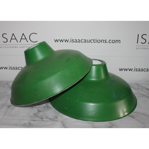 102 - Two Green Metal Light Shades
Diameter-40cm