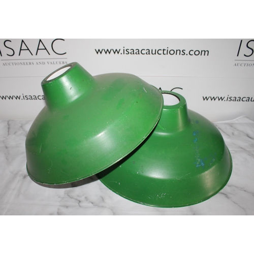 102 - Two Green Metal Light Shades
Diameter-40cm