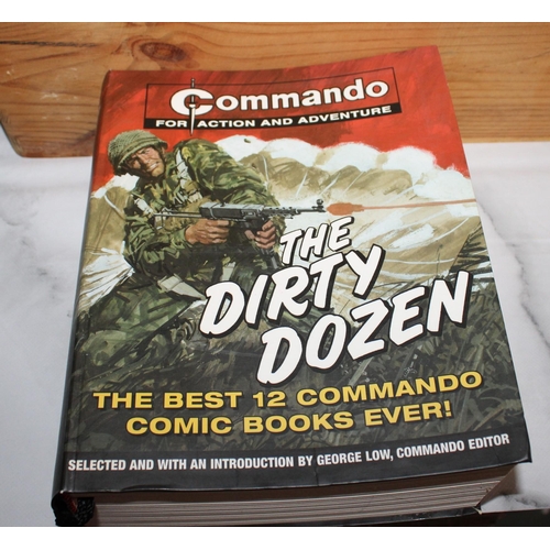 137 - Quantity Of Commando, Battle & Air Ace Collectable Magazine Books In Wooden Container