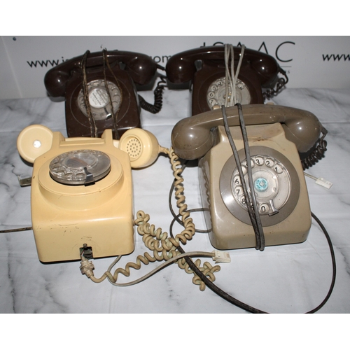 571 - Four Vintage Telephones - All Untested