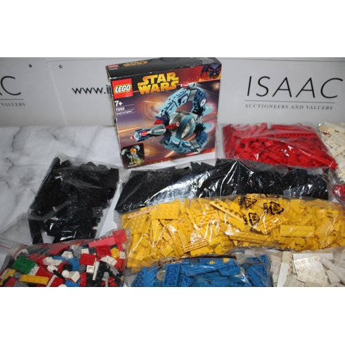 600 - Very Large Collection of LEGO Pieces - Multiple Colour Pieces

One bag includes wheels for vehicles