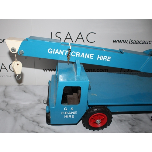 603 - Large Kids Toy G.S Giant Crane Hire Truck
Collection Only
All Proceeds Go To Charity
Length-Includin... 