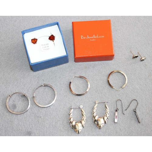 275 - Six Pairs Of Earring One Boxed, Three Marked Silver 
All Proceeds Go To Charity