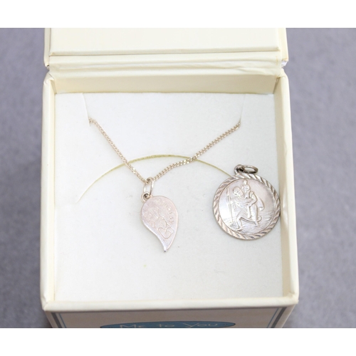 276 - Boxed Silver 925 Necklace & Pendant + Stamped Silver St Christopher Pendant
All Proceeds Go To Chari... 